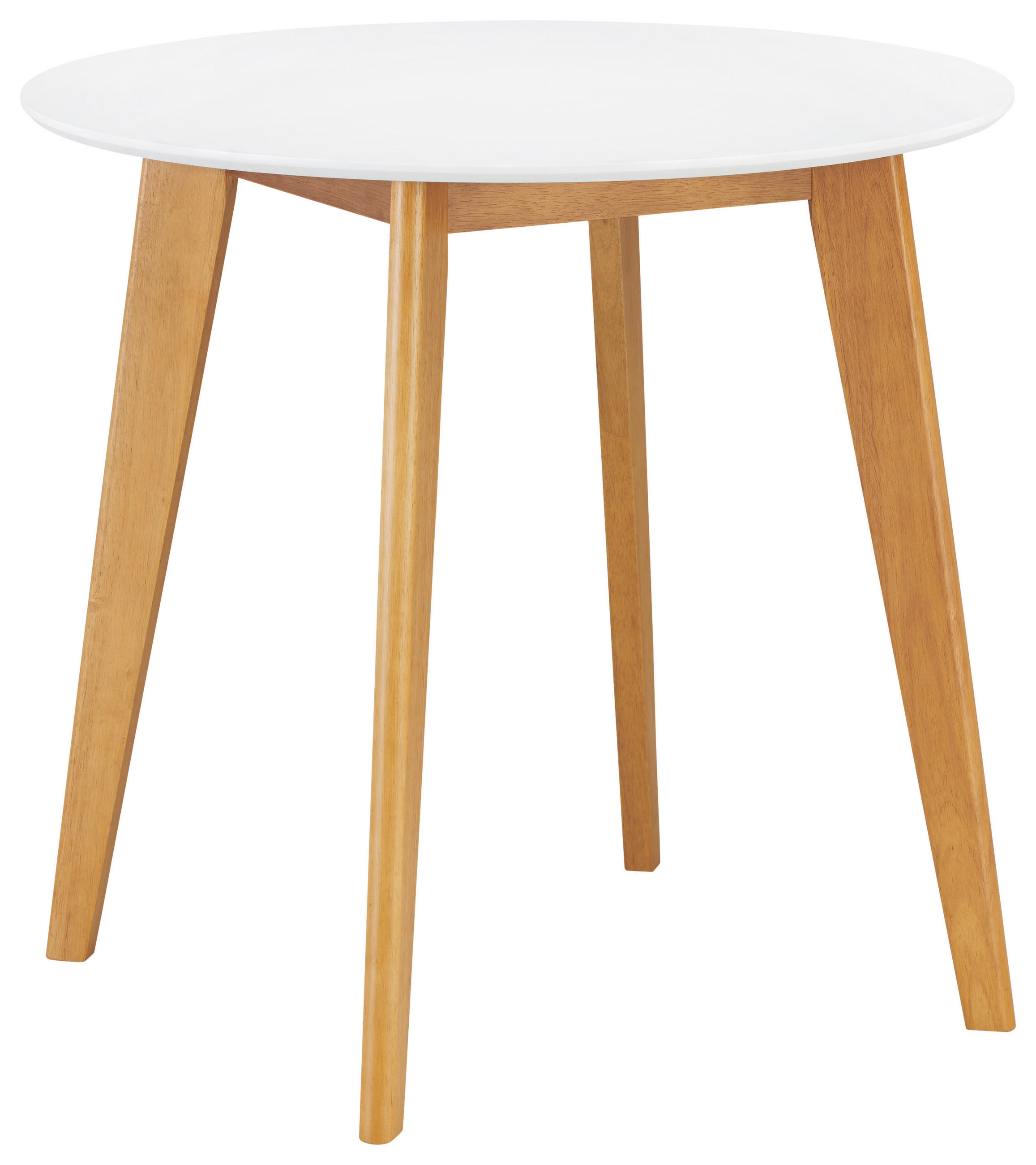 ESSTISCH in Holz 80/80/76 cm  - Eichefarben/Weiß, Design, Holz (80/80/76cm) - Livetastic
