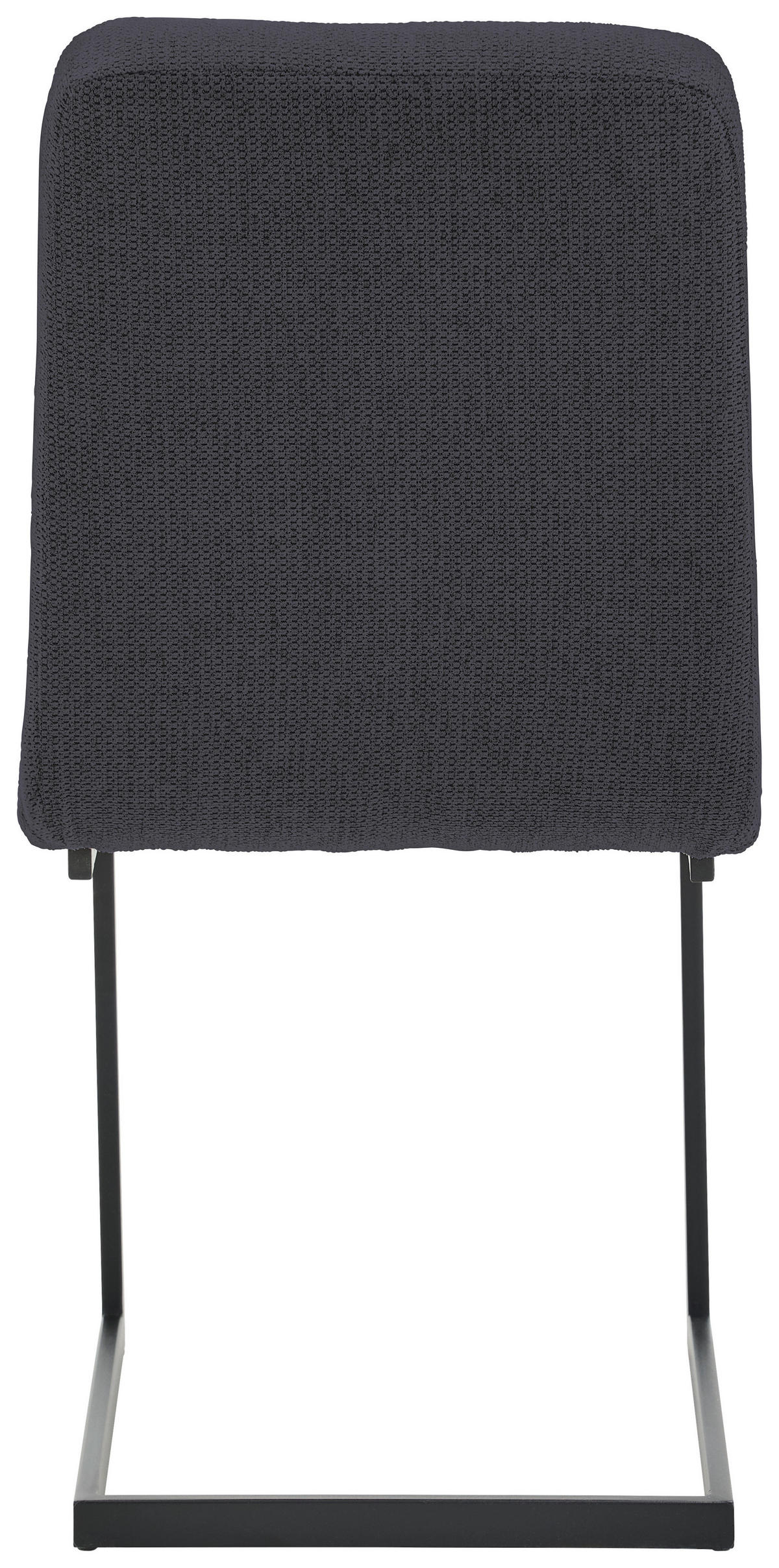 STUHL - Schwarz/Dunkelblau, Design, Textil/Metall (45/92,5/62cm) - Novel