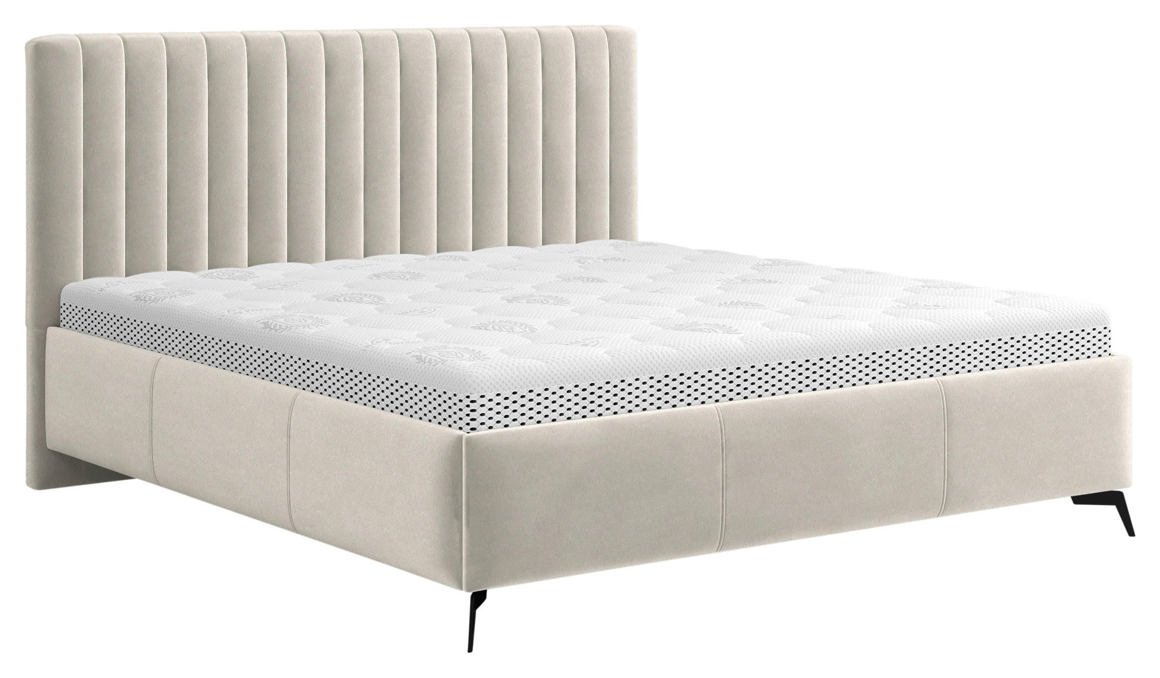 Hom`in ČALOUNĚNÁ POSTEL, 180/200 cm, béžová