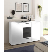 KOMMODE  in 140/89/38 cm  - Schwarz/Graphitfarben, MODERN, Holzwerkstoff/Kunststoff (140/89/38cm) - Livetastic