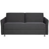 SCHLAFSOFA in Textil Dunkelgrau  - Chromfarben/Dunkelgrau, Modern, Textil/Metall (194/85/100cm) - Bali