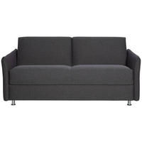 SCHLAFSOFA in Textil Dunkelgrau  - Chromfarben/Dunkelgrau, Modern, Textil/Metall (194/85/100cm) - Bali