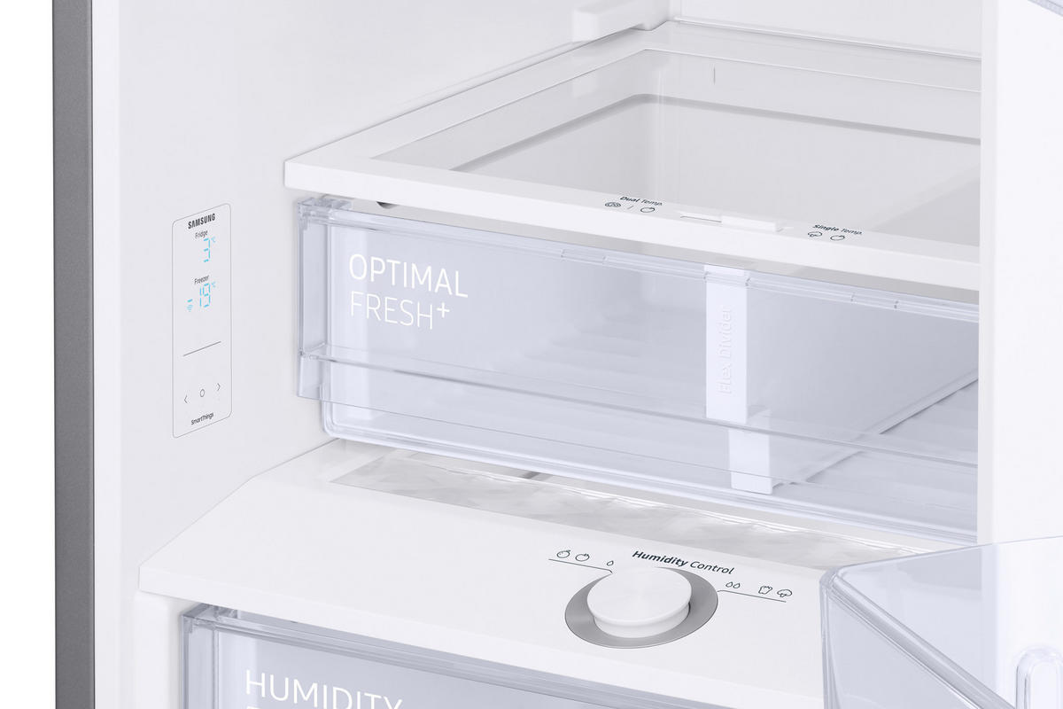 KÜHL-GEFRIER-KOMBINATION RB34C605CS9/EF  - Silberfarben, Basics, Glas/Kunststoff (59,5/185,3/65,8cm) - Samsung