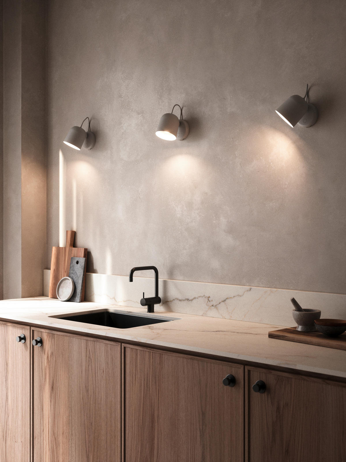 WANDLEUCHTE 10/5,2/7,2 cm   - Grau, Design, Metall (10/5,2/7,2cm) - Nordlux