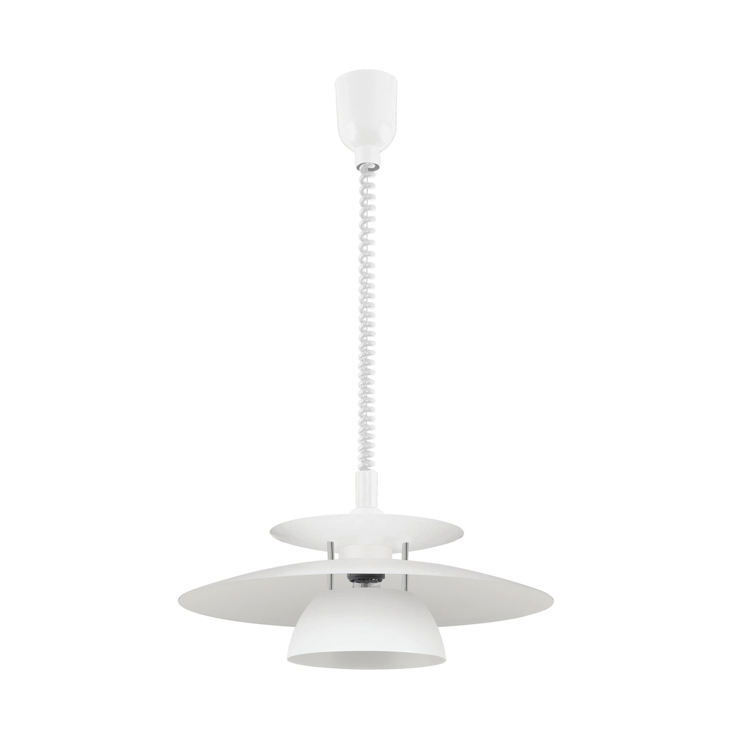 PENDELLEUCHTE 43/130 cm  - Weiß, KONVENTIONELL, Kunststoff/Metall (43/130cm) - Eglo