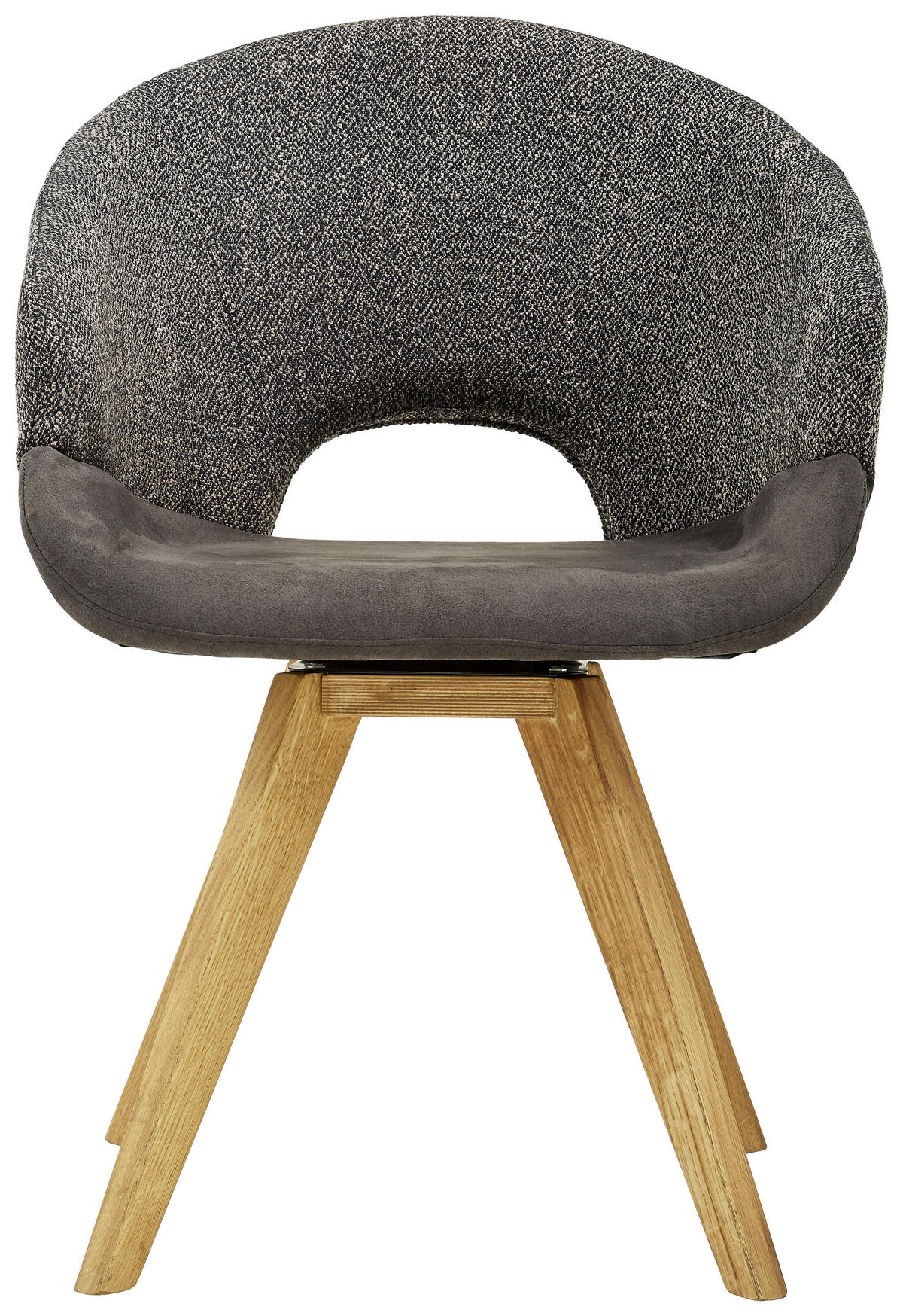 ARMLEHNSTUHL  in  - Eichefarben/Creme, Design, Holz/Textil (58/83/59cm) - Linea Natura