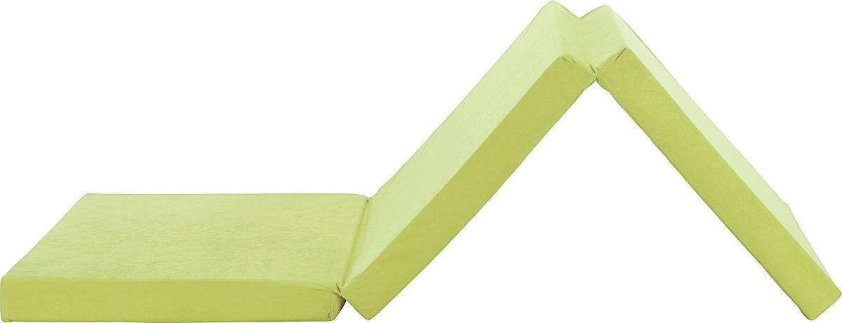 SKLADACÍ MATRAC, 65/186 cm - zelená, Basics, textil (65/186cm)