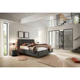 POLSTERBETT 160/200 cm,  in Anthrazit, Lattenrost, Bettkasten,  - Anthrazit/Schwarz, Design, Holz/Holzwerkstoff (160/200cm) - Dieter Knoll