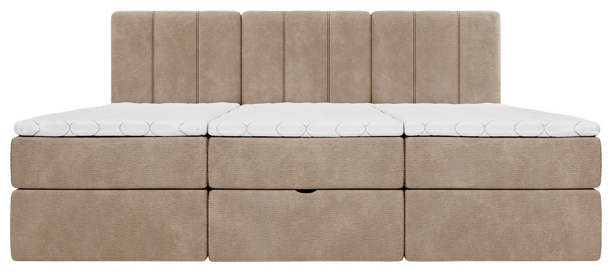 FAMILIENBETT - Schwarz/Braun, Design, Holzwerkstoff/Kunststoff (270/200cm) - Esposa