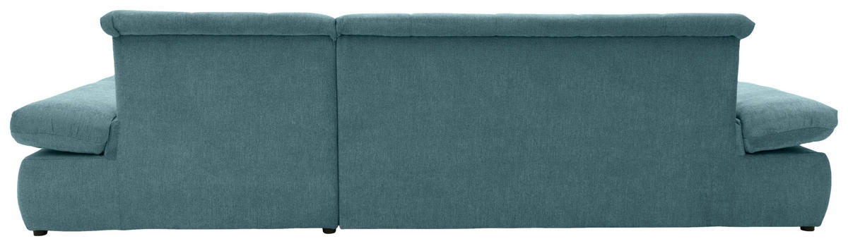 ECKSOFA MORIC - Chromfarben/Petrol, KONVENTIONELL, Textil/Metall (300/172cm) - MID.YOU