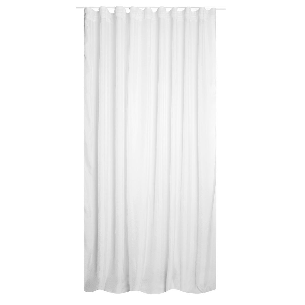 FERTIGVORHANG  transparent   280/280 cm  - Weiß, Basics, Textil (280/280cm)