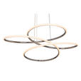LED-HÄNGELEUCHTE 84,5/150 cm  - Silberfarben, Design, Kunststoff/Metall (84,5/150cm) - Novel