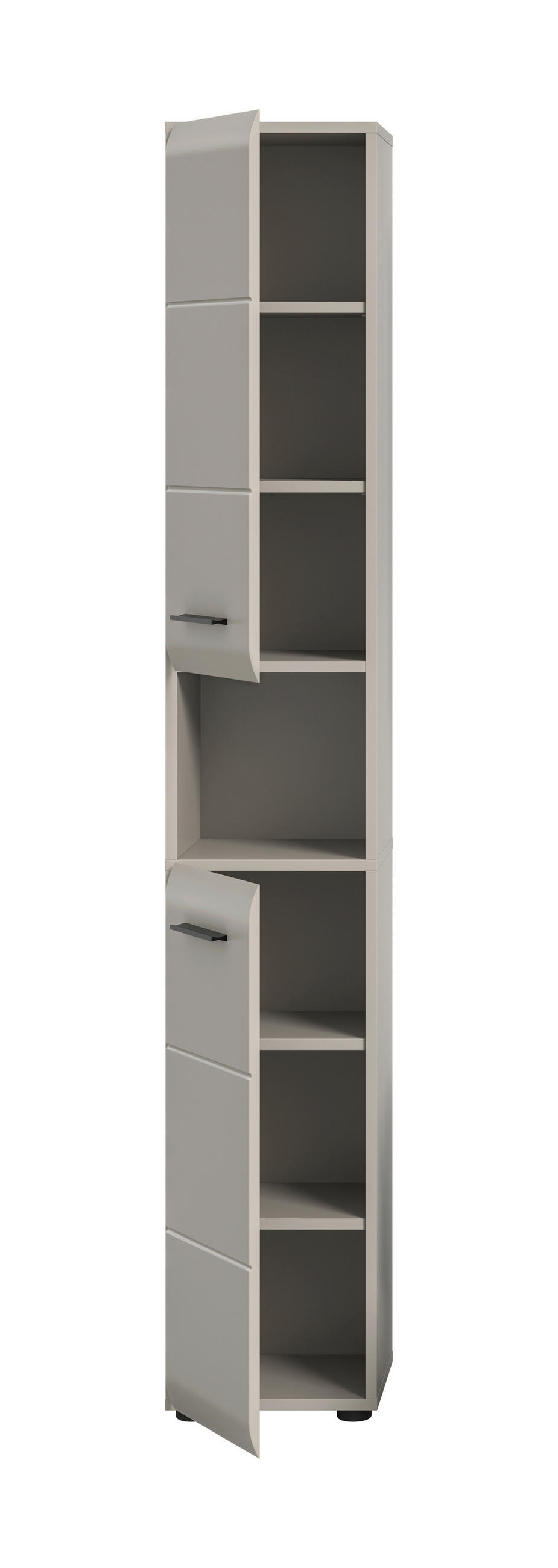 HÖGSKÅP  - svart/kashmir, Trend, trämaterial/plast (30/185/30cm) - MID.YOU
