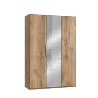 DREHTÜRENSCHRANK in Eichefarben  - Chromfarben/Eichefarben, Modern, Holzwerkstoff (150/216/58cm) - MID.YOU