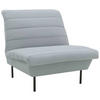 SESSEL Flachgewebe Hellblau    - Schwarz/Hellblau, Design, Textil/Metall (92/92/103cm) - LOOKS by W.Joop
