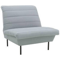 SESSEL Flachgewebe Hellblau    - Schwarz/Hellblau, Design, Textil/Metall (92/92/103cm) - LOOKS by W.Joop