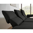 ECKSOFA  in Flachgewebe Anthrazit  255-365/175-224 cm  - Anthrazit/Schwarz, Design, Textil/Metall (255-365/175-224cm) - Dieter Knoll