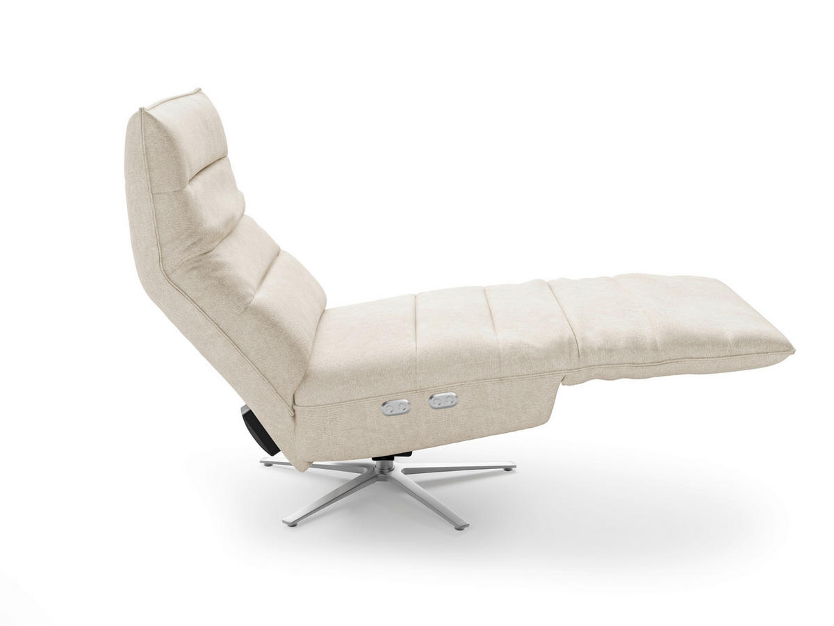 RELAXAČNÍ KŘESLO, textil, barvy stříbra - barvy stříbra, Basics, kov/textil (80/109/98cm) - Sit & More