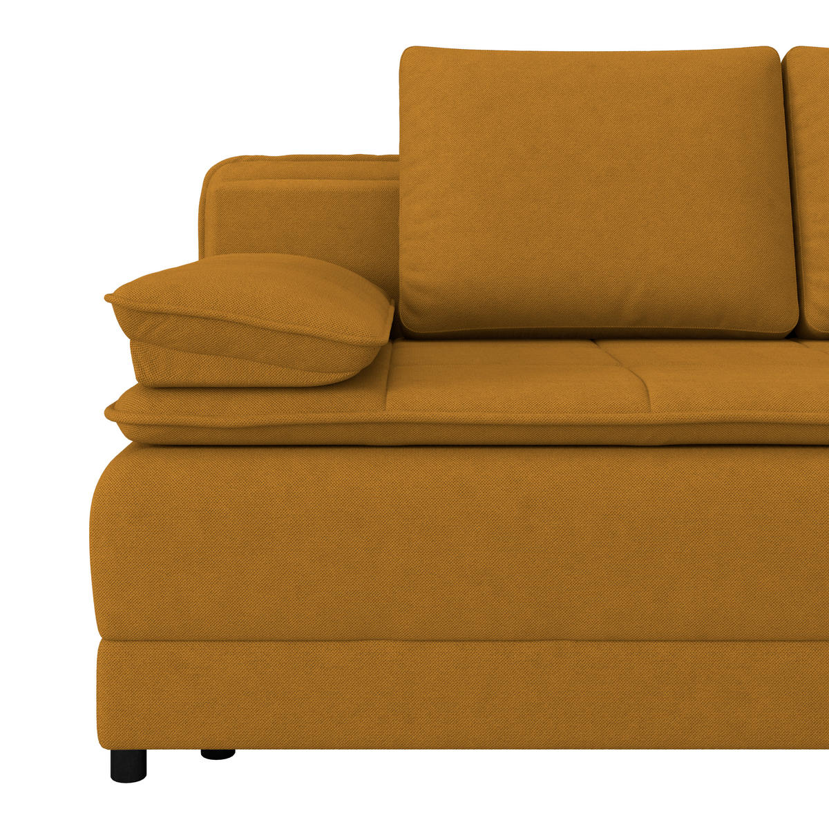 SCHLAFSOFA in Webstoff Gelb  - Gelb/Schwarz, Modern, Kunststoff/Textil (202/73-92/105cm) - MID.YOU