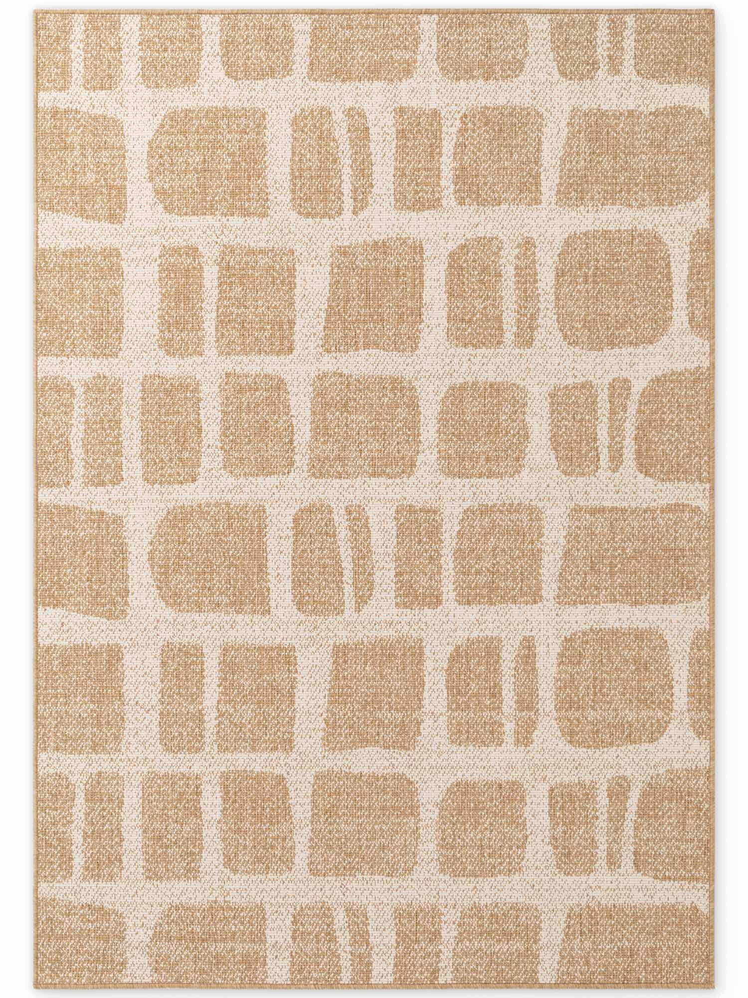 Ted Baker Flachwebeteppich Haringey Weiß, Sand 160x230 cm