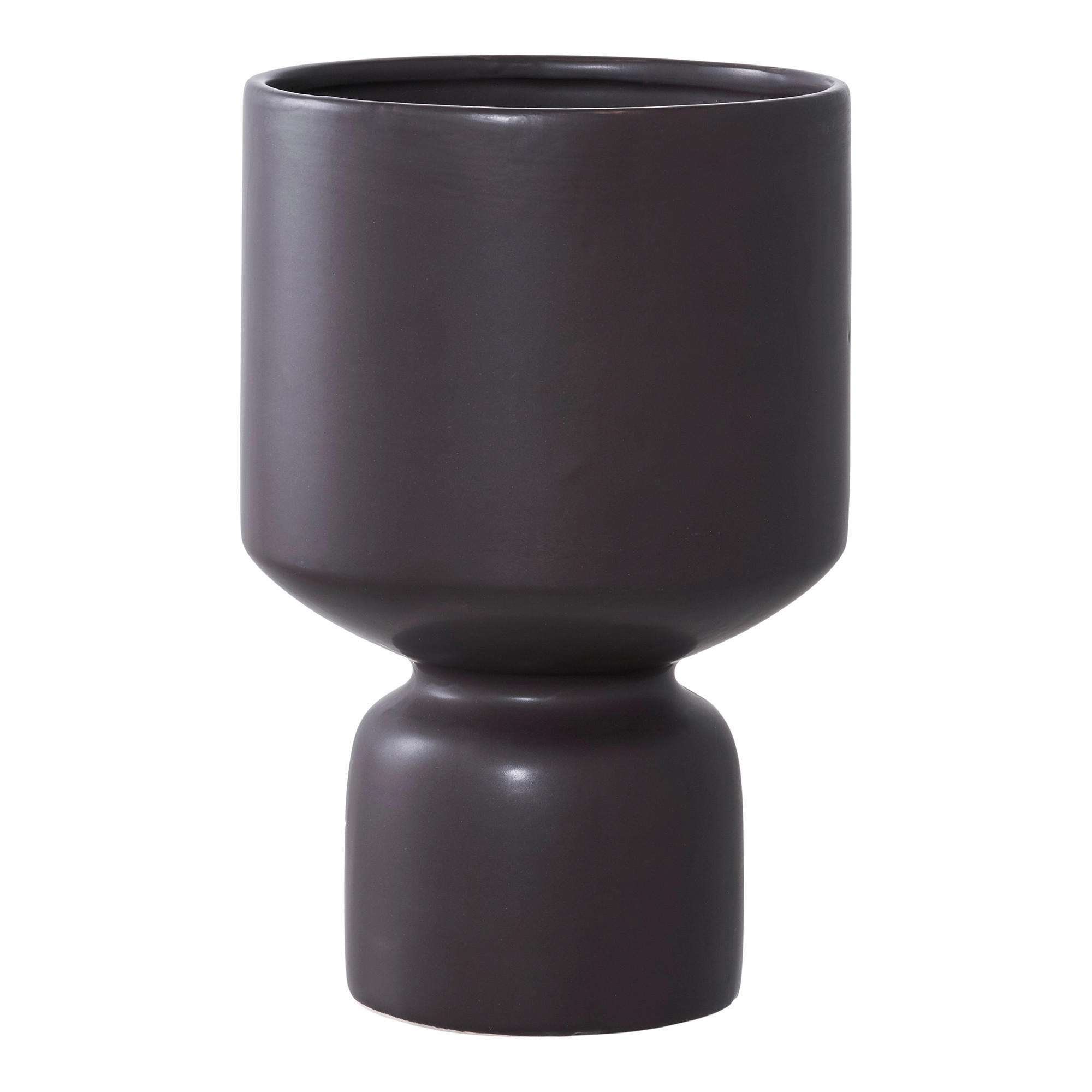 ÜBERTOPF 15/23,5 cm Schwarz  - Schwarz, Basics, Keramik (15/23,5cm)