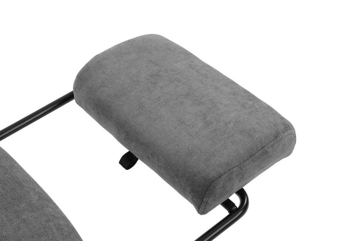 DREHSTUHL  in Chenille Grau  - Schwarz/Grau, Lifestyle, Holz/Kunststoff (66/112-120/62cm) - MID.YOU
