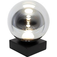 LED-TISCHLEUCHTE 10/10/18 cm   - Silberfarben/Schwarz, Basics, Glas/Metall (10/10/18cm)