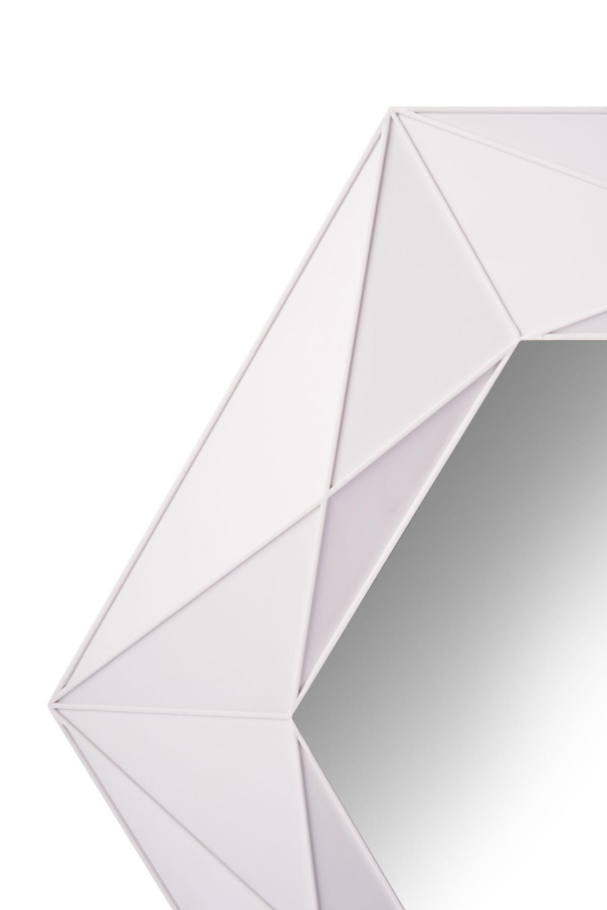 WANDSPIEGEL 54,5/54,5/4 cm  - Weiß, Design, Kunststoff (54,5/54,5/4cm)