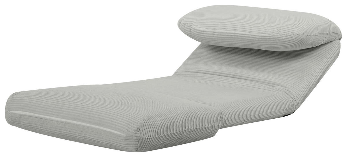 BÄDDFÅTÖLJ i manchester ljusgrå  - ljusgrå, Design, metall/textil (82/58/78cm) - Livetastic