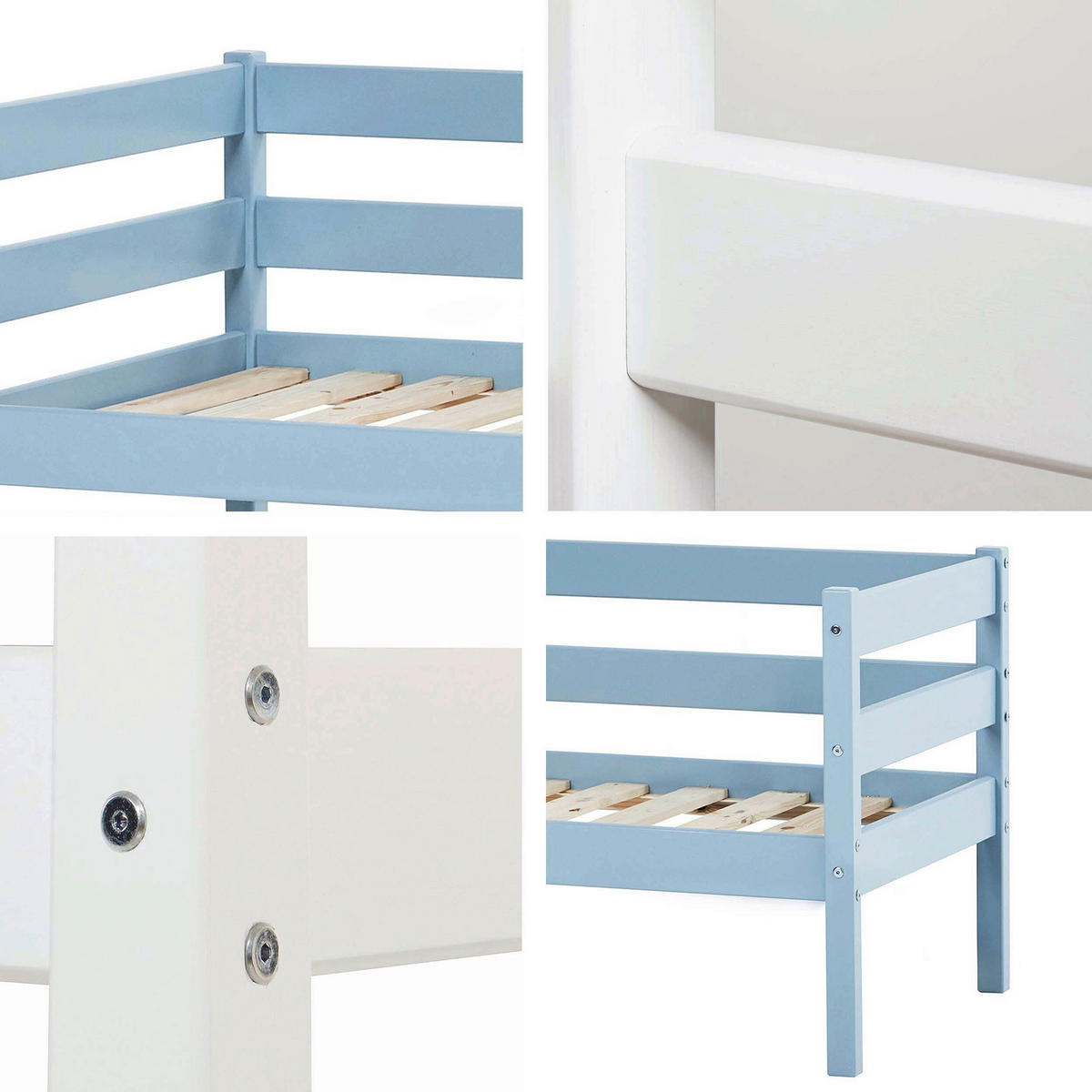 KINDER-/JUNIORBETT - Blau, MODERN, Holz (70/160cm) - MID.YOU