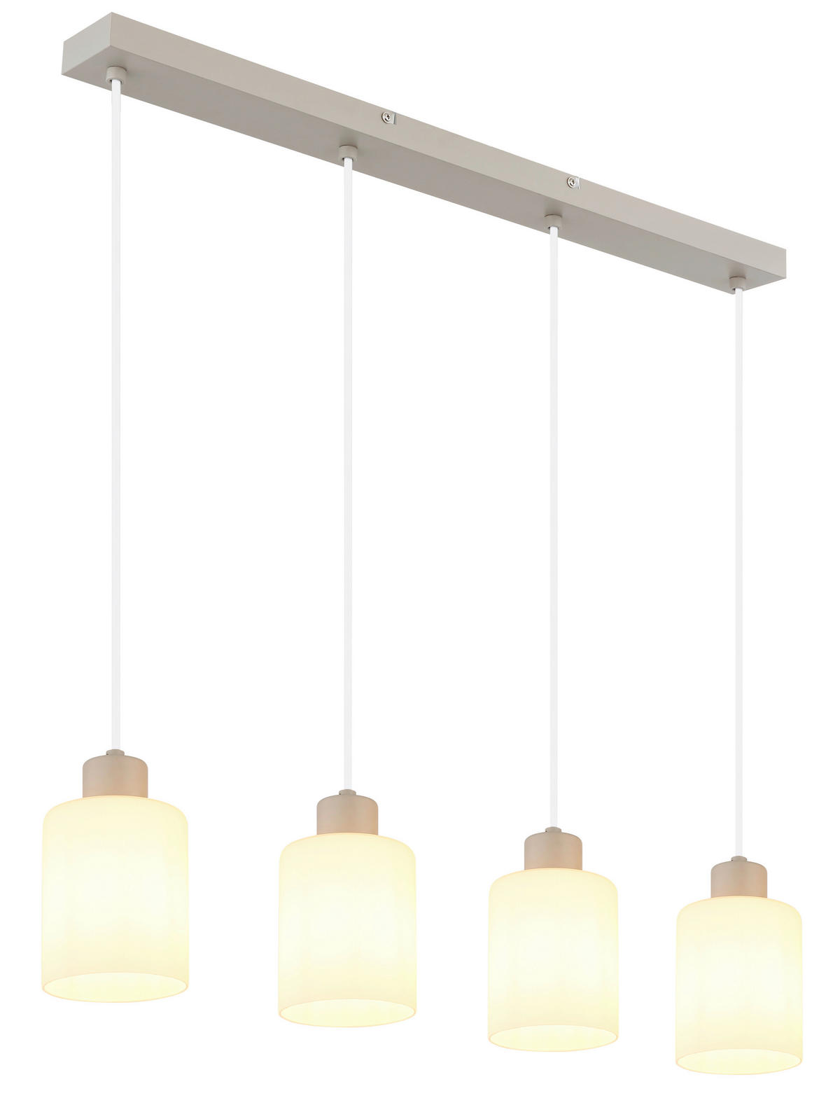 HÄNGELEUCHTE 70/10/120 cm  - Schwarz/Grau, Design, Glas/Kunststoff (70/10/120cm) - Globo