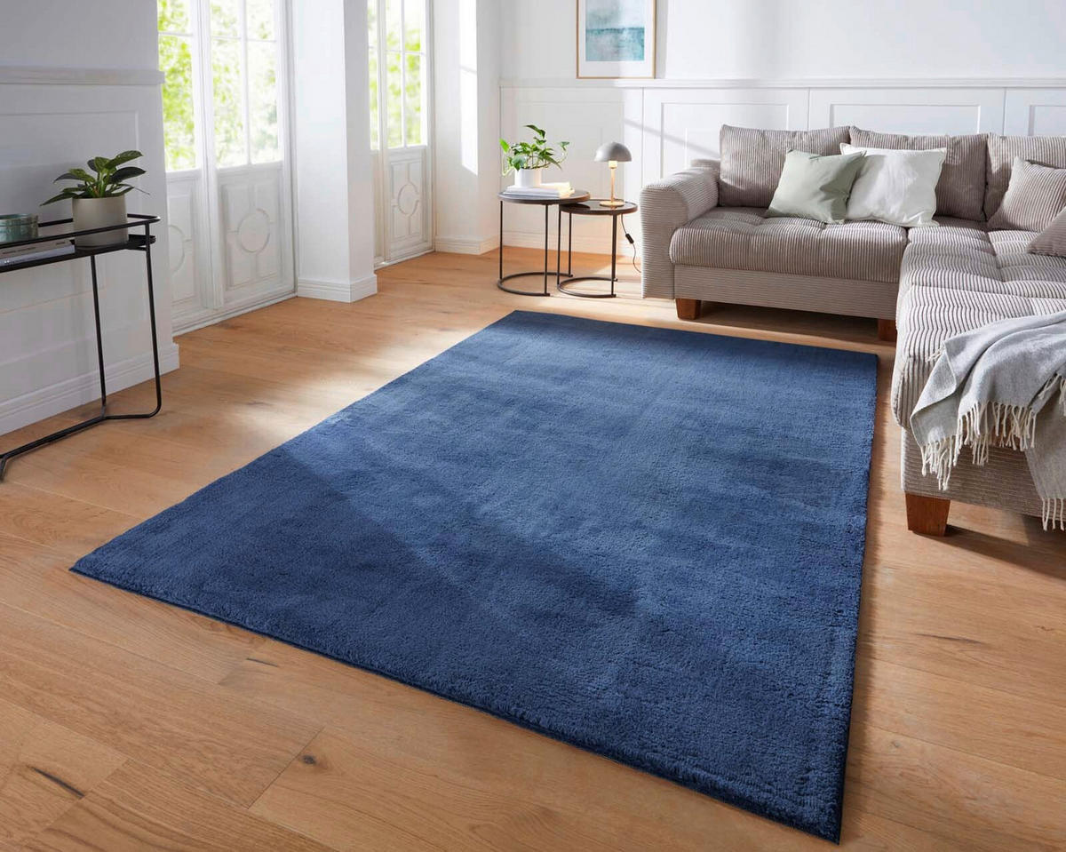 WEBTEPPICH Wohnzimmer 240/340 cm Fiona Blau rechteckig  - Blau, KONVENTIONELL, Textil (240/340cm) - Novel