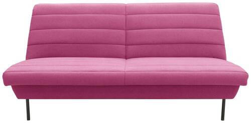 2-SITZER-SOFA in Rosa  - Schwarz/Rosa, Design, Textil/Metall (185/92/103cm) - LOOKS by W.Joop