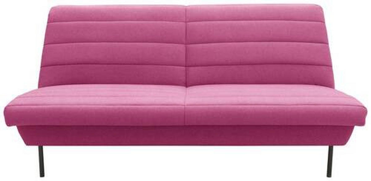 2-SITZER-SOFA in Rosa  - Schwarz/Rosa, Design, Textil/Metall (185/92/103cm) - LOOKS by W.Joop