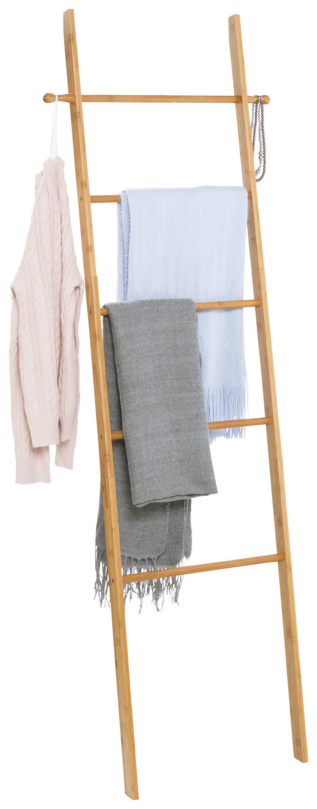 ŽEBŘÍK NA RUČNÍKY - hnědá, Basics, dřevo (57/170/4cm) - Wenko