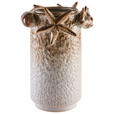 VASE 20 cm  - Braun/Weiß, Basics, Keramik (15/20cm) - Ambia Home