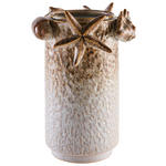 VASE 20 cm  - Braun/Weiß, Basics, Keramik (15/20cm) - Ambia Home