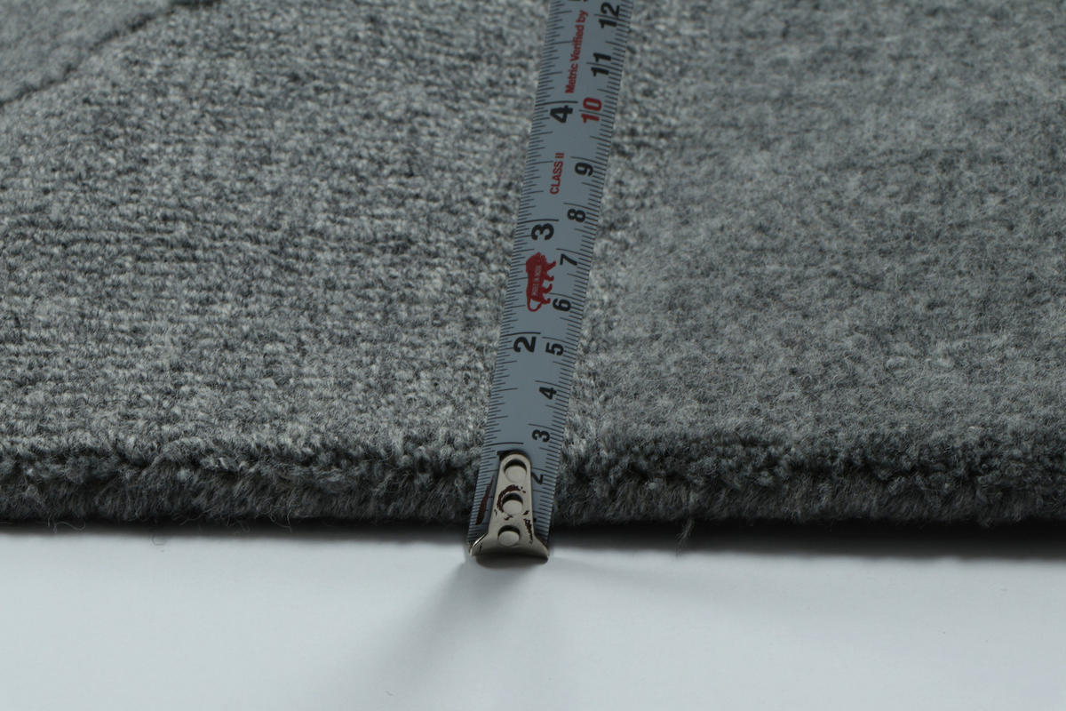 WOLLTEPPICH 190/290 cm Dunkelgrau  - Dunkelgrau, Basics, Textil (190/290cm)
