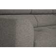 ECKSOFA in Webstoff Greige  280/205 cm  - Greige/Schwarz, Design, Textil/Metall (280/205cm) - Xora