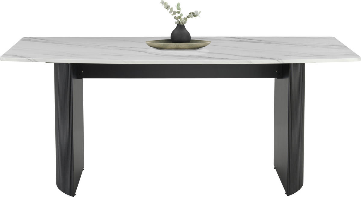 ESSTISCH in Holz, Holzwerkstoff, Wellpappe  - Schwarz, LIFESTYLE, Holz/Holzwerkstoff (180/75/90cm) - Livetastic