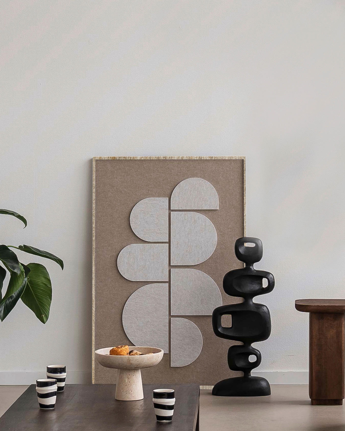 Thumbnail - Wandkraft Bild Feltro Acustico, Braun, Kunststoff, Textil, 80x120x10 cm, einfache und schnelle Anbringung, Bilder und Zu...