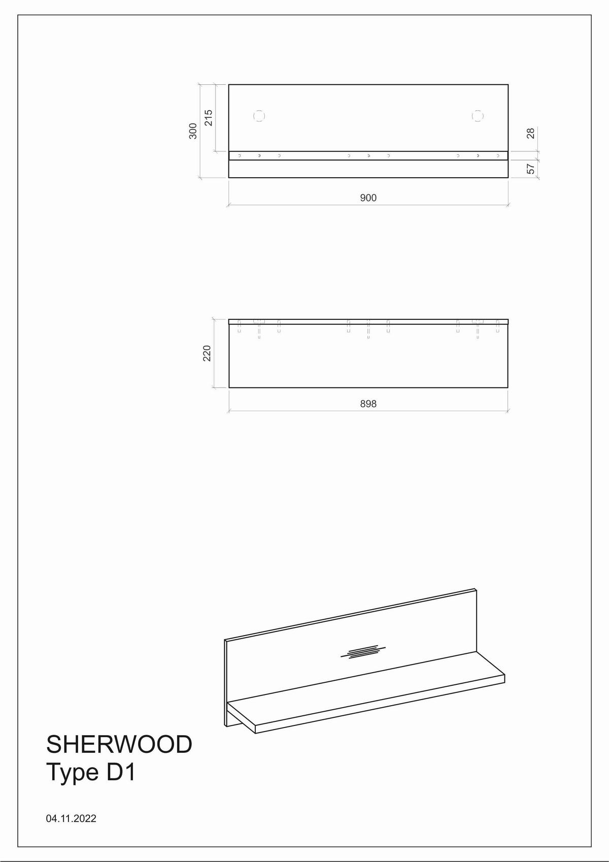 KÜCHENREGAL  - Anthrazit/Weiß, Trend, Holzwerkstoff (90/30/22cm) - MID.YOU