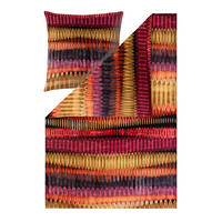 BETTWÄSCHE 2-teilig Impulse Makosatin 155/220 cm  - Weinrot, Design, Textil (155/220cm) - Estella