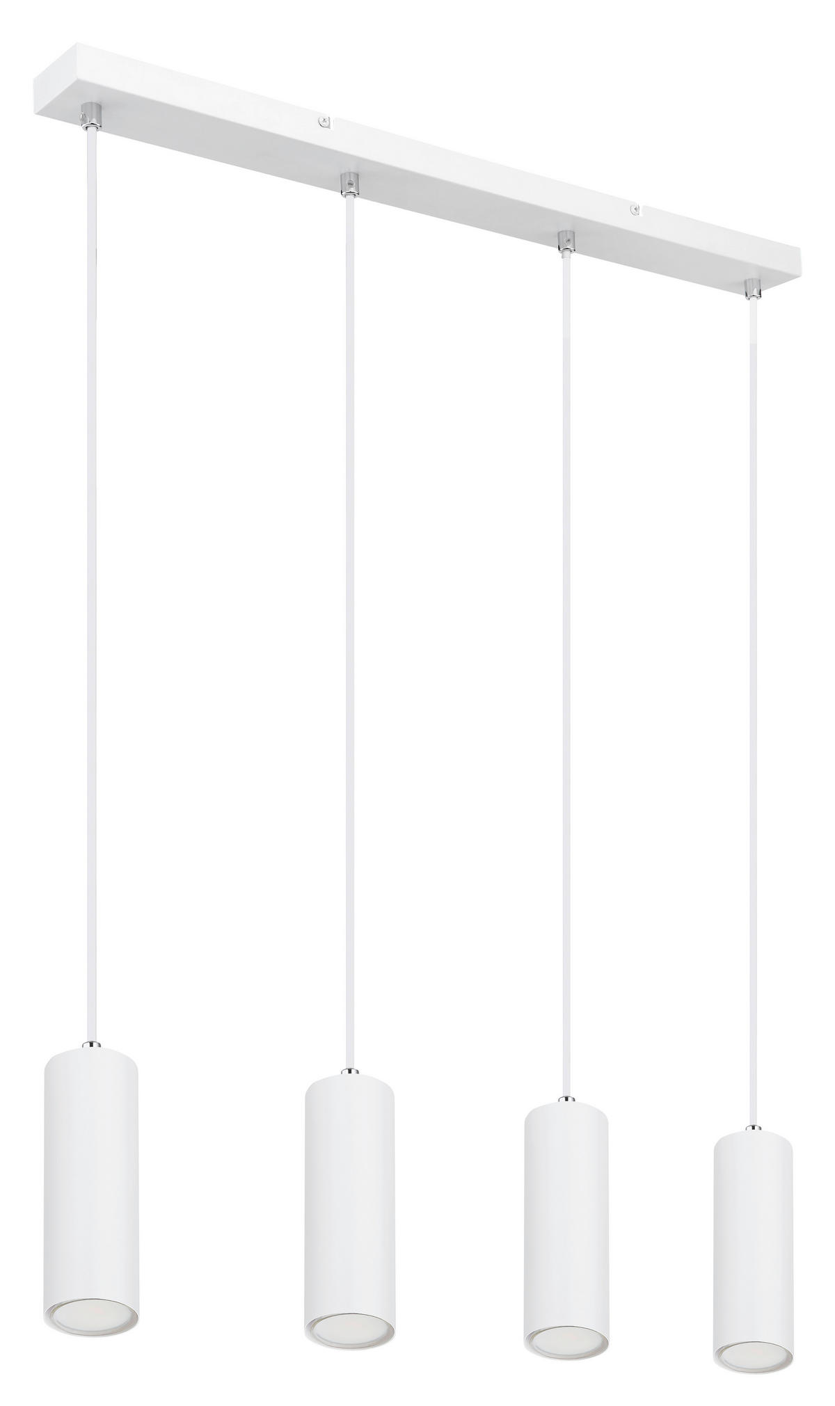 HÄNGELEUCHTE 65/6/120 cm   - Weiß, Design, Metall (65/6/120cm) - Globo