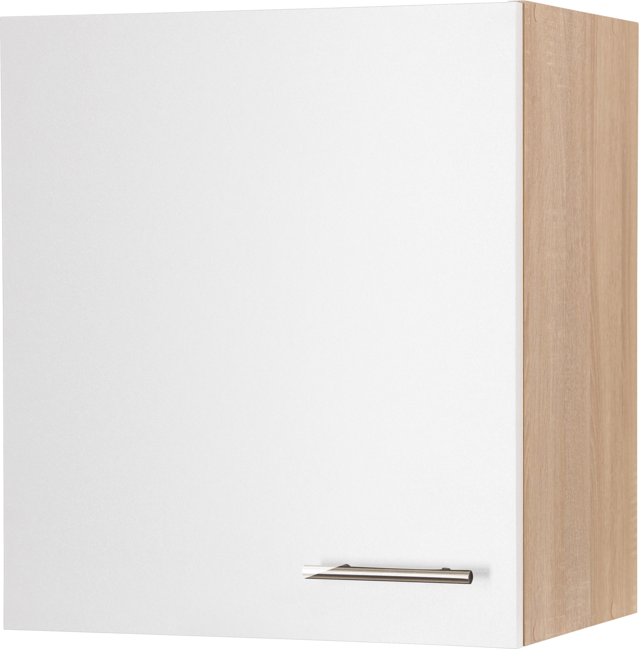 KÜCHENOBERSCHRANK 50/56,1/34,6 cm  in Weiß, Eichefarben  - Eichefarben/Silberfarben, Basics, Holzwerkstoff/Metall (50/56,1/34,6cm) - Respekta