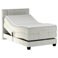 BOXSPRINGBETT 120/200 cm  in Beige  - Beige/Schwarz, KONVENTIONELL, Holz/Kunststoff (120/200cm) - Esposa