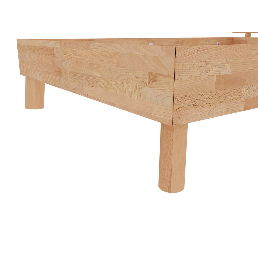 Thumbnail - Mid.you Bett Como, Natur, Holz, Kernbuche, vollmassiv, 180x200 cm, FSC 100%, in verschiedenen Größen erhältlich, für Lat...