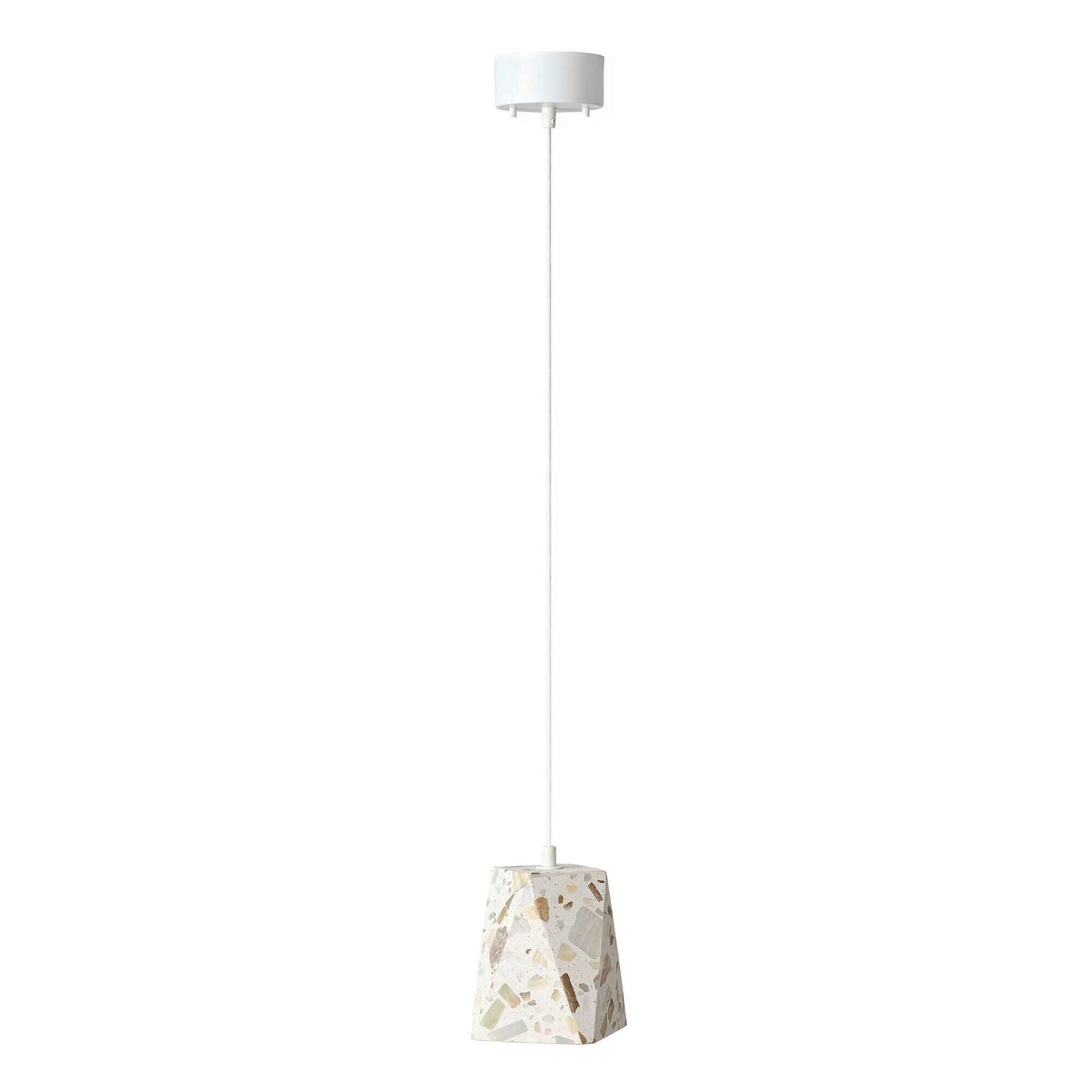 HÄNGELEUCHTE 15/15/150 cm  - Beige, Basics, Stein (15/15/150cm) - Osram