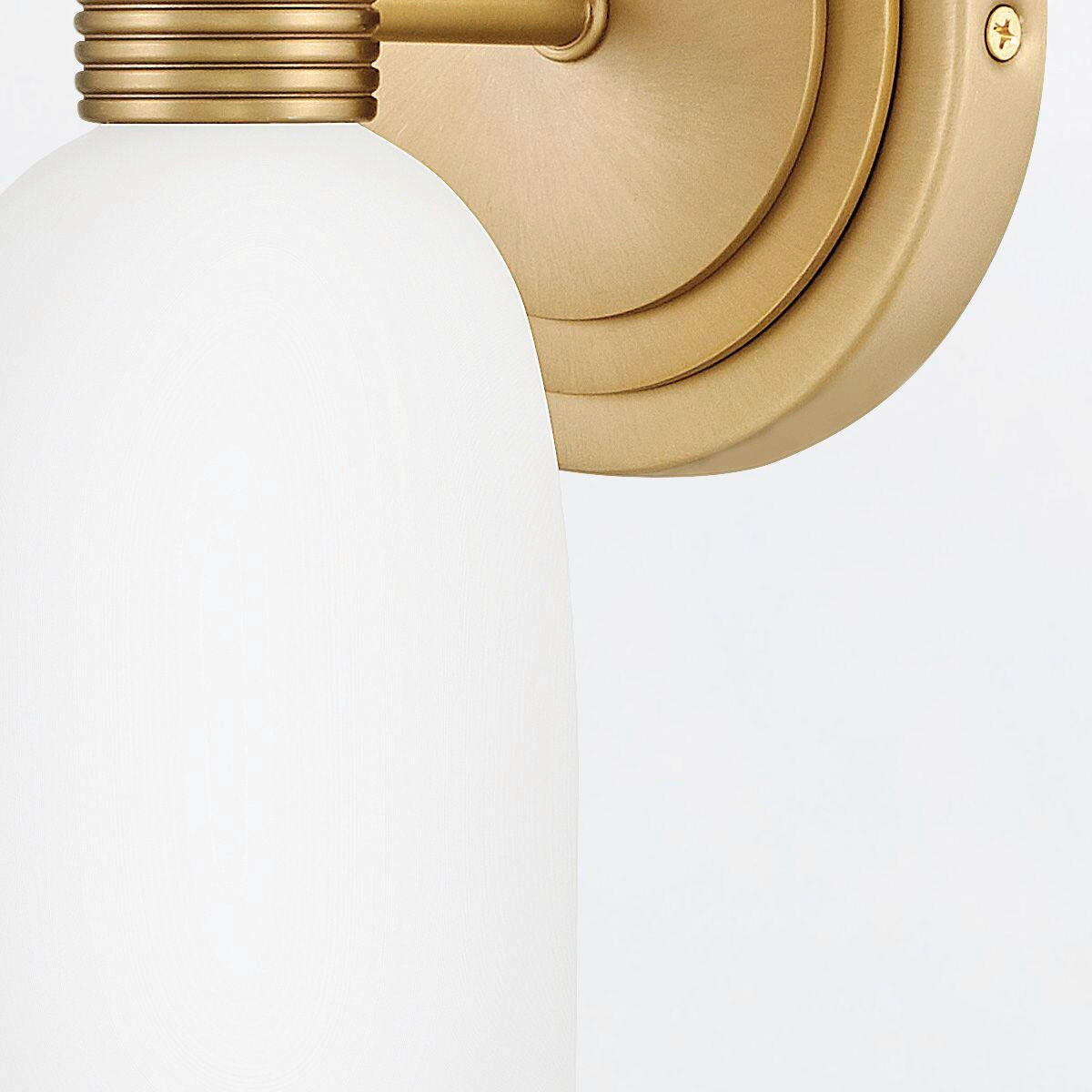 BADEZIMMER-WANDLEUCHTE Tallulah  37,3/12/14,5 cm  - Messingfarben, KONVENTIONELL, Glas/Metall (37,3/12/14,5cm) - Elstead Lighting