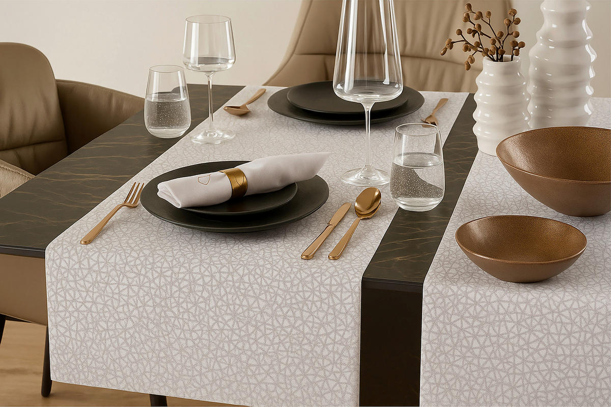 TISCHSET Sofia Textil Creme 33/45 cm  - Creme, Basics, Textil (33/45cm) - Dieter Knoll